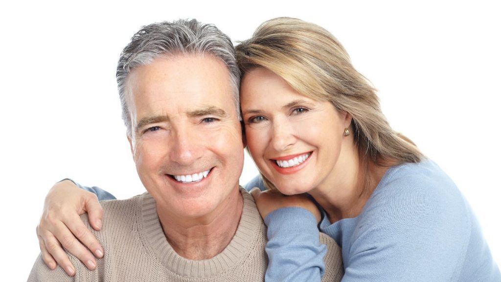 Middle-aged Couple Embracing