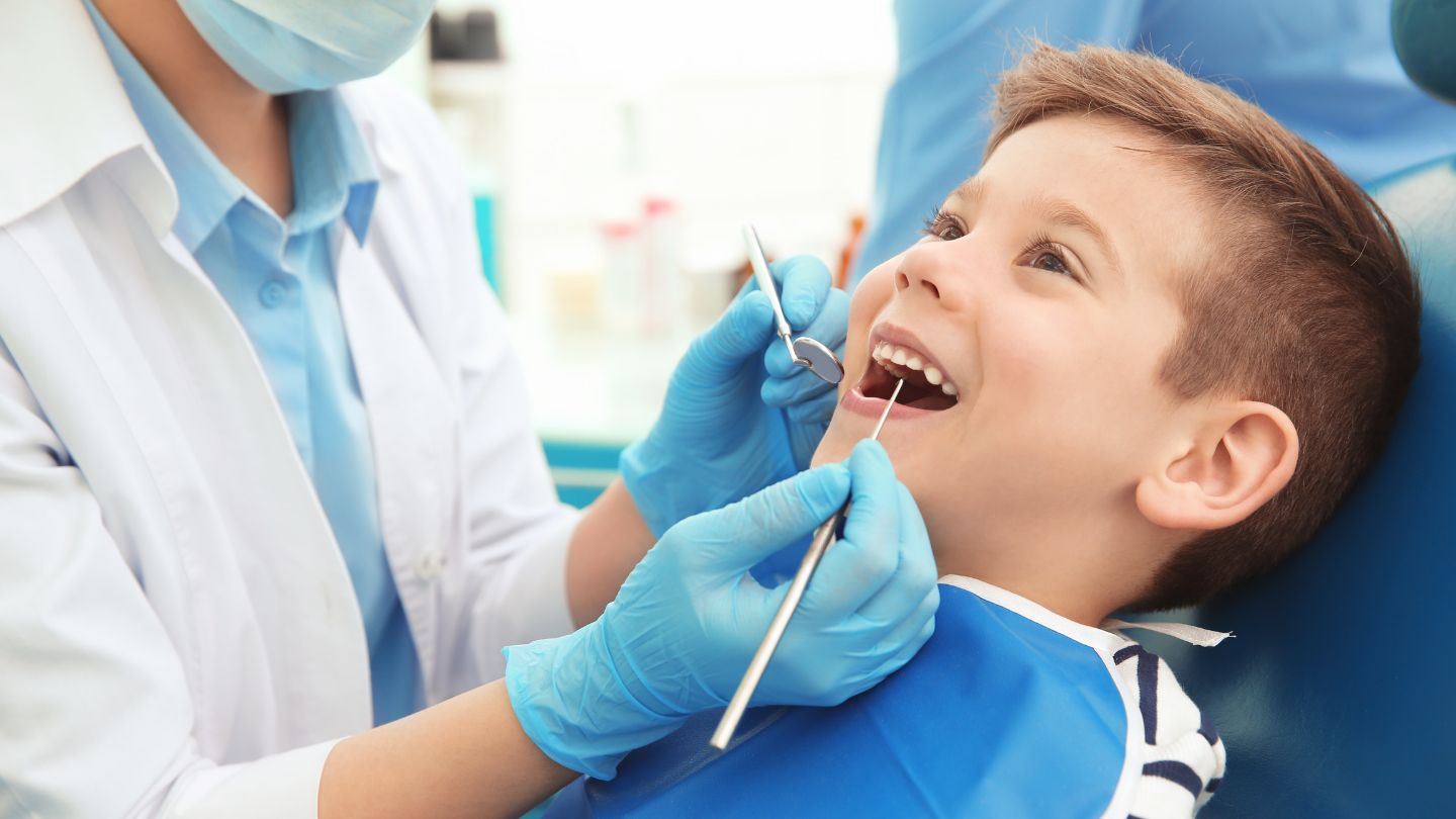 Child Getting Dental Check Up